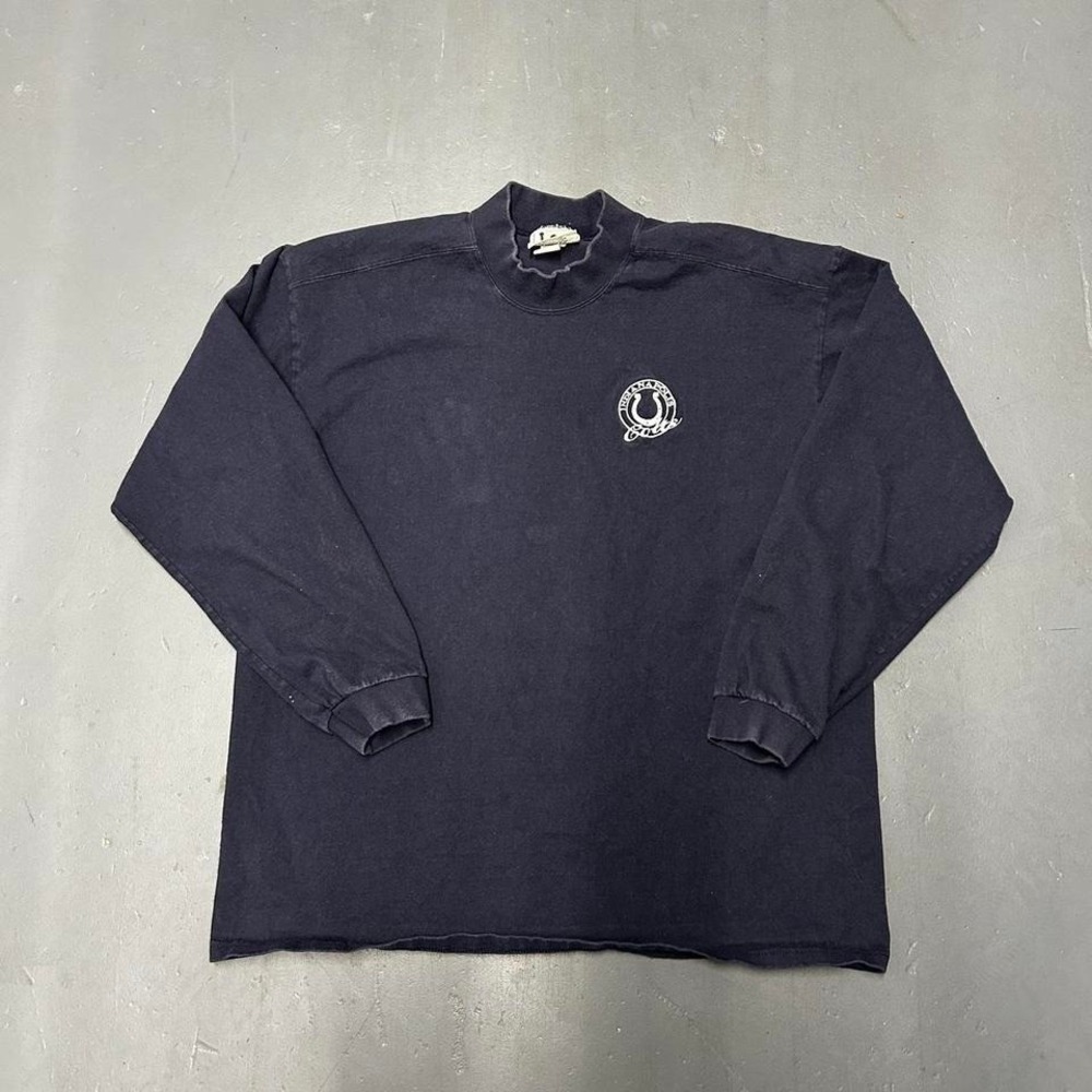 Vintage 90s Indianapolis colts navy blue Lee nutmeg long sleeve shirt